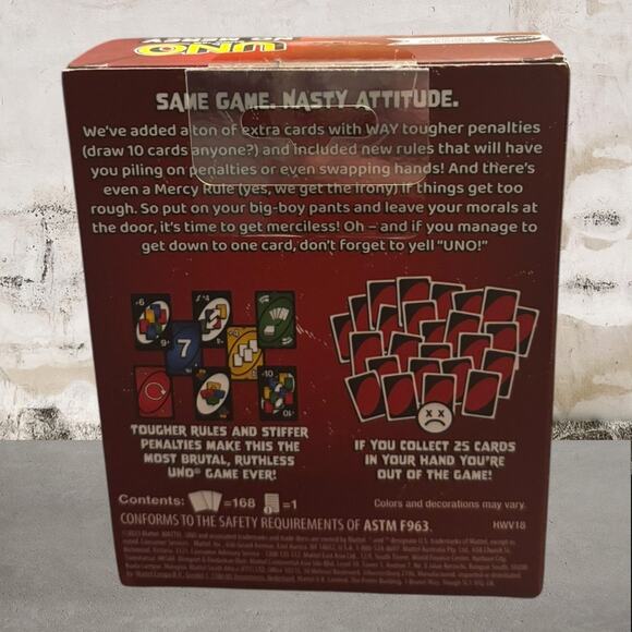 Mattel Games UNO Show ‘em No Mercy Card Game NEW - Picture 2 of 2